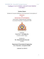 Seminar Report on I  VTEC HONDA (Prof. Mr. V. M. Bukka Sir)
