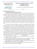 MỘT SỐ ĐỀ THI THỬ THPT QUỐC GIA MÔN VĂN 2018
