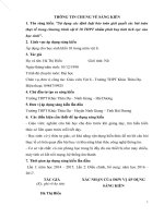 SÁNG KIẾN CÁC CÔNG THỨC TÍNH NHANH ĐỘNG LỰC HỌC CHẤT ĐIỂM