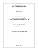 Tranh chấp thương mại giữa Hoa Kỳ và Trung Quốc từ khi Trung Quốc gia nhập WTO đến nay