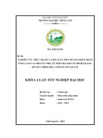 Nghiên cứu thực trạng và đề xuất một số giải pháp nhằm nâng cao vai trò của phụ nữ trên địa bàn xã Minh Quang  huyện Chiêm Hóa  tỉnh Tuyên Quang (Khóa luận tốt nghiệp)