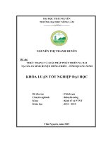 Thực trạng và giải pháp phát triển na dai tại xã An Sinh  huyện Đông Triều  tỉnh Quảng Ninh (Khóa luận tốt nghiệp)
