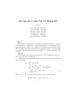 bài tập vật lý thống kê có giải