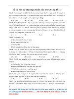 Đề thi thử Lý chọn lọc chuẩn cấu trúc 2018 có giải ( đề 11 )