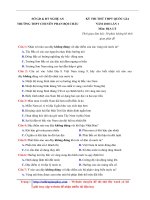 Đề thi thử THPTQG môn VẬT LÝ Chuyên Phan Bội Châu  Nghệ An  Lần 1  File word có lời giải chi tiết