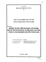 Nghiên cứu đặc điểm lâm  sàng ,  xét nghiệm một số yếu tố liên quan và biện pháp can thiệp vàng da tăng BILI RUBIN gián tiếp ở trẻ sơ sinh 