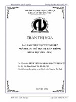 TÌM HIỂU CÔNG TÁC LƯU TRỮ TẠI BỆNH VIỆN ĐA KHOA QUỐC TẾ THU CÚC
