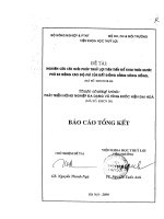 Đề tài nghiên cứu các giải pháp thuỷ lợi tiên tiến để khai thác nước phù sa nâng cao độ phì nhiêu của đất đồng bằng sông hồng 