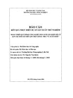 HOÀN THIỆN QUY TRÌNH CÔNG NGHỆ CHĂN NUÔI lợn KHÉP kín từ lơn nái SINH sản đến lợn THỊT CHOAI PHỤC vụ XUẤT KHẨU 