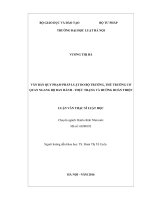 Văn bản quy phạm pháp luật do bộ trưởng, thủ trưởng cơ quan ngang bộ ban hành – thực trạng và hướng hoàn thiện  
