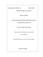 Quyền bí mật đời tư trong hiến pháp năm 2013 và thực tiễn tại việt nam  