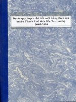 Dự án quy hoạch chi tiết nuôi trồng thuỷ sản huyện thạnh phú tỉnh bến tre thời kỳ 2003   2010 