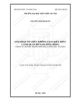 Giải pháp tổ chức không gian kiến trúc cảnh quan bờ sông Nam Sông Hồng(Đoạn từ đường thanh niên đến Lương Yên-Hà Nội)