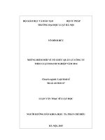 Những điểm mới về tổ chức quản lý công ty theo Luật Doanh nghiệp năm 2014