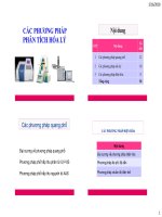 Các phương pháp phân tích hóa lý