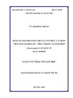 Đăng ký bảo hộ sáng chế của tổ chức, cá nhân việt nam tại hoa kỳ   thực trạng và giải pháp  