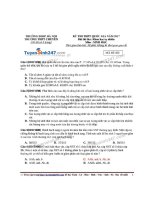 ĐỀ THI THỬ THPT QUỐC GIA MÔN SINH HỌC  CÓ GIẢI CHI TIẾT  truong THPT chuyen DHSP ha noi