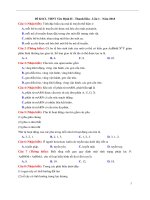 ĐỀ THI THỬ THPT QUỐC GIA MÔN SINH HỌC 2018 CÓ GIẢI CHI TIẾT yen dinh II  thanh hoa  lan 1 2018