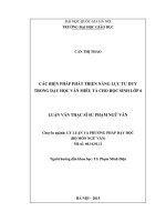 Các biện pháp phát triển năng lực tư duy trog dạy học văn miêu tả cho học sinh lớp 6