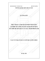 Thực trạng và một số giải pháp nhằm nâng cao hiệu quả công tác đấu giá quyền sử dụng đất trên địa bàn Quận Cầu Giấy- Thành phố Hà Nội.