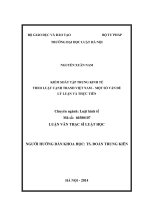 Kiểm soát tập trung kinh tế theo luật cạnh tranh việt nam   một số vấn đề lý luận và thực tiễn  