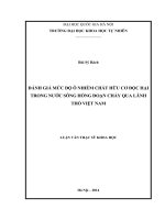 Đánh giá mức độ ô nhiễm chất hữu cơ độc hại trong nước sông Hồng đoạn chảy qua lãnh thổ Việt Nam