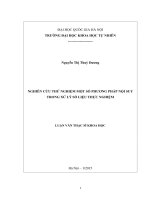 Nghiên cứu thử nghiệm một số phương pháp nội suy trong xử lýsố liệu thực nghiệm
