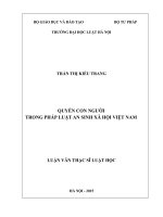 Quyền con người trong pháp luật an sinh xã hội Việt Nam