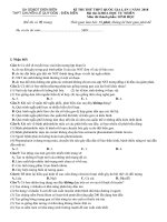 ĐỀ THI THỬ THPT QUỐC GIA MÔN SINH HỌC 2018 CÓ GIẢI CHI TIẾT le quy don   dien bien lan 1   2018