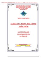 NGHIÊN cứu THUỐC THỬ NHANH PHÈN NHÔM 