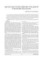 PHAT TRIEN BEN VUNG KINH TE THAI NGUYEN