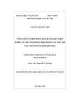 Công chứng hợp đồng bảo đảm thực hiện nghĩa vụ trả nợ trong hợp đồng vay vốn tại các ngân hàng thương mại