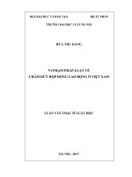 Vi phạm pháp luật về chấm dứt hợp đồng lao động ở Việt Nam