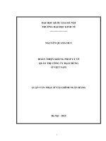 Hoàn thiện khung pháp lý về quản trị công ty đại chúng ở Việt Nam