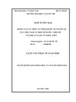Pháp luật ủy thác tư pháp quốc tế về dân sự của Việt Nam và một số nước - Một số vấn đề lý luận và thực tiễn