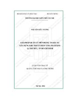 Giải pháp quản lý tiến độ dự án đầu tư xây dựng khu nhà ở thấp tầng Matexim, quận Thủ Đức, TP Hồ Chí Minh