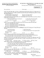 ĐỀ THI  KSCL môn sinh lop 12 truong THPT nguyen thi giang   vinh phuc   2018