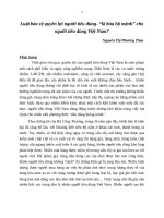 Luật bảo vệ người tiêu dùng lá bùa hộ mênh cho người tiêu dùng Việt Nam