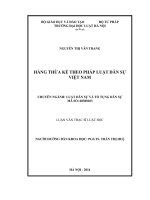 Hàng thừa kế theo pháp luật dân sự việt nam  