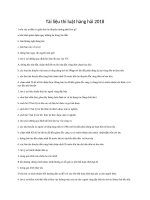 Tài liệu thi luật hàng hải 2018