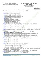 ĐỀ THI THỬ THPT QUỐC GIA MÔN SINH HỌC 2018 CÓ GIẢI CHI TIẾTn