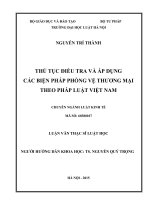 Thủ tục điều tra và áp dụng các biện pháp phòng vệ thương mại theo pháp luật Việt Nam