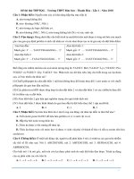 ĐỀ THI THỬ THPT QUỐC GIA MÔN SINH HỌC 2018 CÓ GIẢI CHI TIẾT bim son   thanh hoa lan 1   2018