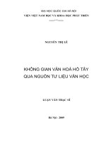 Không gian văn hóa Hồ Tây qua nguồn tư liệu văn học