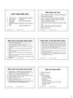 Đề cương và bài tập môn học  Kỹ thuật phòng thí nghiệm