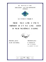 ẢNH HƯỞNG của TRỢ cấp đến TRÌNH độ học vấn của NGƯỜI dân ĐỒNG BẰNG SÔNG cửu LONG 