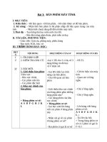 Giáo án môn tin học lớp 3  bàn phím