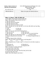 ĐỀ KIỂM TRA MÔN TIN HỌC