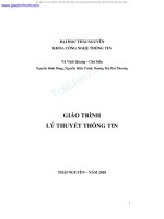 giao trinh ly thuyet thong tin đại học thái nguyên
