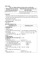 Giáo án toán lớp 4 tiết 31 